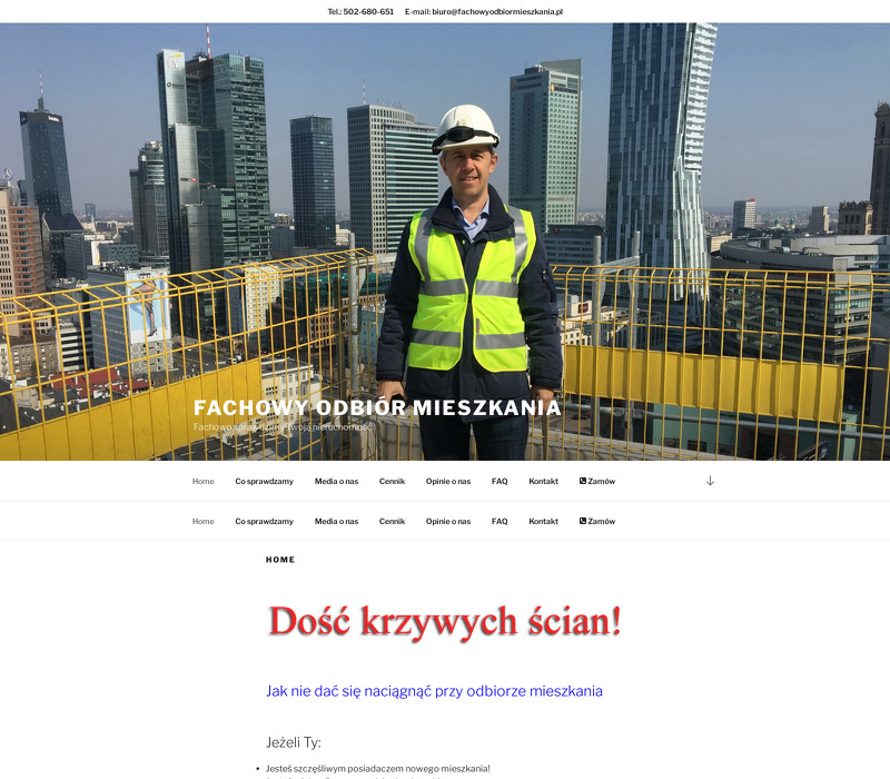 FACHOWY ODBIÓR MIESZKANIA